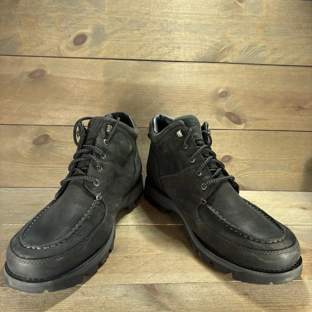 rockport XCS umbwe II mens size 14 shoes black leather waterproof chukka boots